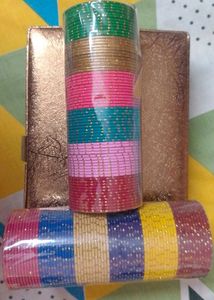 Metal Bangles Set For Women / Girls