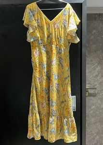 Yellow Floral Dress