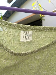 Cute Green Chickenkari Cami Top