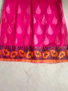 Beautiful Pink Embroidery Kurti