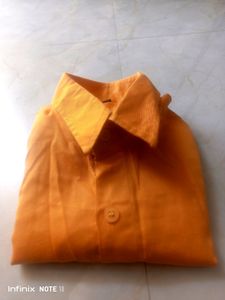 1 - 3 Yrs Boys Orange Party Casual shirt