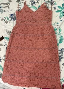 Vero Moda Strappy Lace V-Neck Dress (XL)