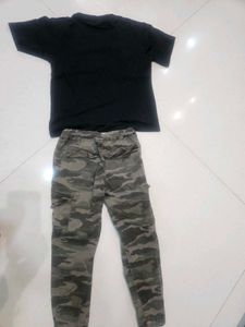 Army pant n chess t shirt