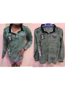 Green Fit Top For Girls