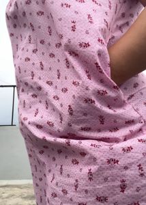Pink Floral Nightgown