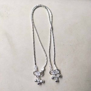 Pure Silver Chain Anklets पायल 1जोडि  For Women
