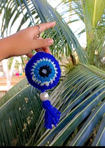 Crochet Evil Eye Keychain 🧿
