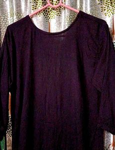 straight coffee brown kurta for women