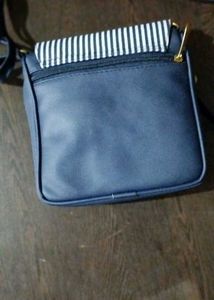 Striped Flap Crossbody Bag
