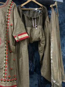 Kurta Salwar Dupatta Cotton Set