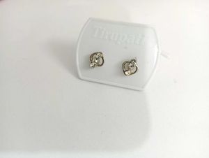 Tiropett Stud Earrings with Rhinestones