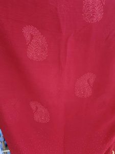 Red Paisley Design Saree💯😍