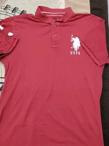 USPA Maroon Polo Shirt