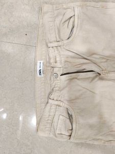 Beige Cargo Pant