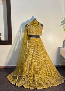 Elegant Yellow Lehenga Choli Set