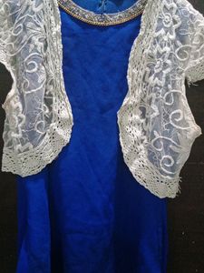 Beautiful Georgette Dress With Shrug