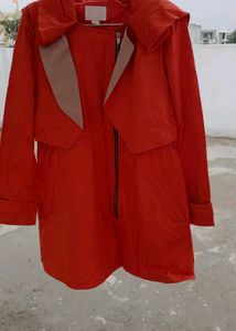 Orange trench Coat