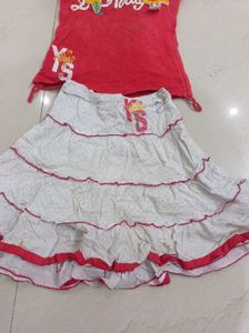 Combo Of 5 Tshirt And Top Skirt