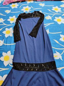 Elegant Blue Maxi Dress
