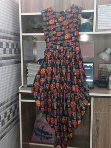 Colorful owl printed dress