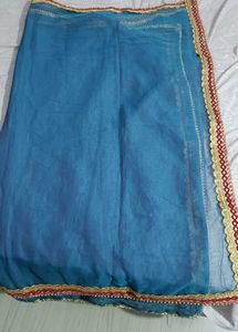 Blue Festive Chunni