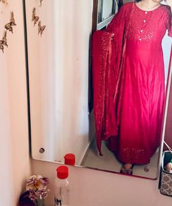 Maroon Stone Work Gown✨❤️