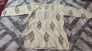 Elegant Floral Print Kurta