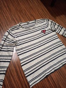striped full sleeve tshirt