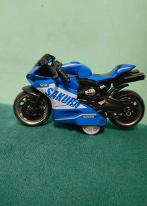 Sakura V2 Blue Toy Motorcycle - Speed Edition