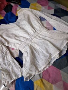 Elegant White Bell Sleeve Top