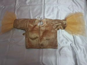 Golden Blouse with Net Sleeves