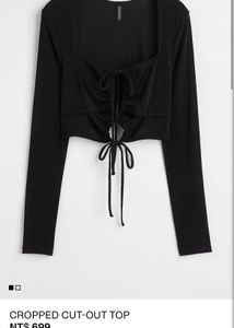 H&amp;M Sexy Black Top