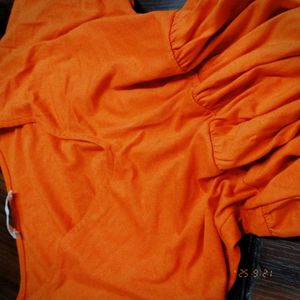 Mango - orange dress