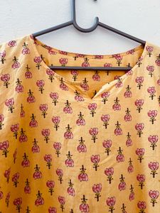 Beautiful Yellow Floral Tunic