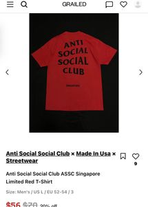 Anti Social Club Tee