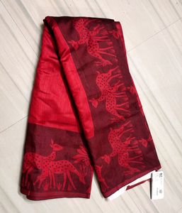 Brand New Beautiful Red Saree