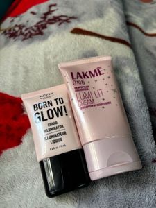 Lakme Lumi Cream And NYX Liquid Illuminator