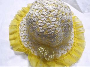 yellow cap for baby girl