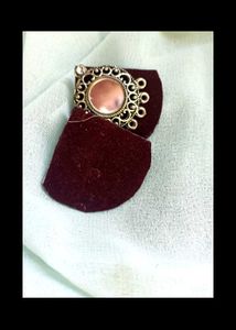 Handmade Fabric Silver Earrings