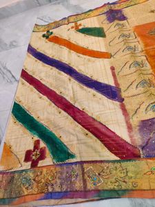 Vintage Indian Sari Fabric