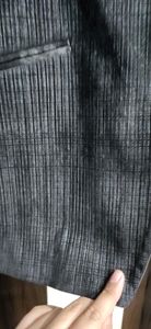 blazzer  full collar pure black cottarage pattern