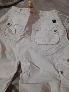 Ralph Lauren White Cargo Pants