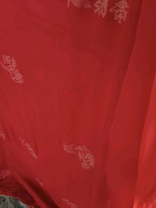 Elegant Red Floral Saree