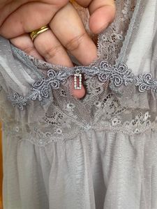 Lace Trim Sleep Dress