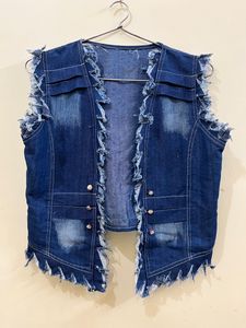 Trendy Denim Shrug