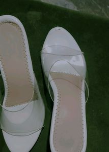 White High Heel Sandal Party Wear