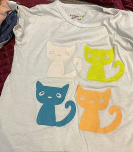 2-3 Year Old Top For Girl-three Tshirts