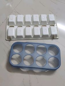 Ice cube maker and egg setter