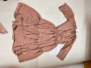SASSAFRAS Women Tiered Pink Dress