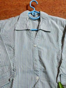 Striped Button-Down Formal Shirt